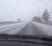 Sniegas kelyje Kaunas-Vilnius
