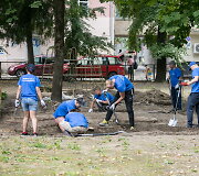 Archeologiniai kasinėjimai Vilniaus Vokiečių gatvėje.