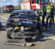 Prie Kauno susidūrė 4 automobiliai
