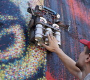 Gatvės meno kūrinį Merkinėje įgyvendins robotas Albertas