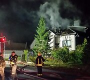 Gargžduose degė gyvenamasis namas