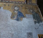 Žymioji Jėzaus Kristaus freska Sofijos soboro viduje