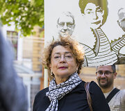  Protesto akcija prie Lietuvos žydų bendruomenės būstinės Vilniuje