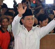 Kandidatas į Indonezijos prezidentus Prabowo Subianto