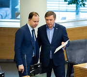 Aurelijus Veryga ir Ramūnas Karbauskis