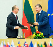 Ričardas Malinauskas ir Saulius Skvernelis 