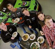 Antanas Juknevičius  ir Rūta Luko&scaron;evičiūtė-Daudienė laidoje &bdquo;Virtuvės istorijos&ldquo;