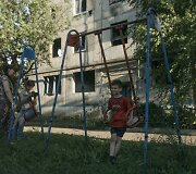 Kadras i&scaron; rež.Irynos Tsilyk filmo &bdquo;Mėlyna kaip apelsinas žemė&ldquo; 