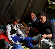 Mongolijos elnių augintojai