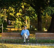 &Scaron;iltas ir gražus ruduo Vilniuje