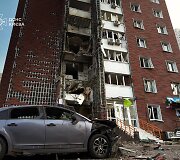 Rusijos atakos padariniai Kyjive