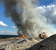 Gaisras Lapių sąvartyne