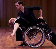 Tango invalido vežimėlyje &scaron;okanti Gabriela Fernanda Torres
