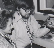 &bdquo;Pelkių žiburėlio&ldquo; redaktoriai D. Sruogaitė ir Romas Sakadolskis. Čikaga, apie 1970 m
