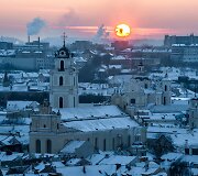 Vilnius, vaizdas nuo Trijų kryžių kalno. 