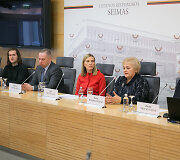 Spaudos konferencijos akimirka