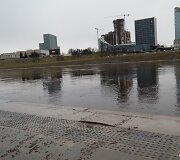 Neries pakrantės slūgstant vandeniui