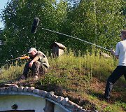 Artūras Orlauskas filmavimo aik&scaron;telėje