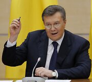 Viktoras Janukovyčius spaudos konferencijoje