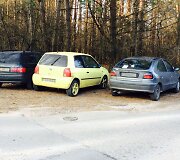 Reido akimirka: be numerių palikti automobiliai