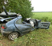 Kėdainių rajone į medį trenkėsi &bdquo;Renault&ldquo;