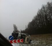 Avarija Pasvalio rajone (Indrės K. nuotr.)
