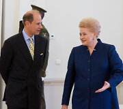 Princas Edvardas ir Dalia Grybauskaitė