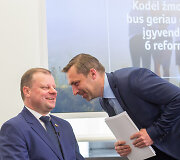 Saulius Skvernelis ir Tomas Beržinskas