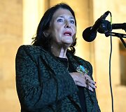 Sakartvelo prezidentė Salomė Zurabi&scaron;vili / VANO SHLAMOV / AFP