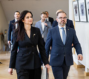 Inga Ruginienė susitiko su ekonomikos ir inovacijų ministru Edvinu Grik&scaron;u, vidaus reikalų ministru Vladislavu Kondratovičiumi ir kra&scaron;to apsaugos ministru Robertu Kaunu