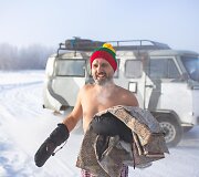 &bdquo;The Coldest Ride&ldquo;: &scaron;alčio pojūčiams užtvirtinti &ndash; krosas ir maudynės -45 laipsnių &scaron;altyje