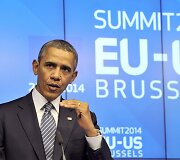 Barackas Obama ES ir JAV vir&scaron;ūnių susitikime Briuselyje