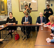 Inga Ruginienė, Mindaugas Sinkevičius, Rimantas &Scaron;adžius