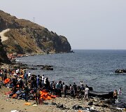 Migrantai pasiekę Graikijos salas