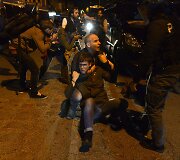 Protestuotojai Italijoje