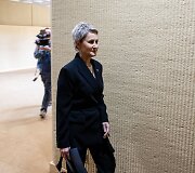 Nida Grunskienė atvyko į susitikimą su Seimo pirmininku