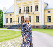 Dauk&scaron;iagirės dvaro &scaron;eimininkė Giedrė Ūselytė-Bagdonavičienė