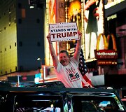 Amerikiečiai &scaron;venčia Donaldo Trumpo pergalę prezidento rinkimuose