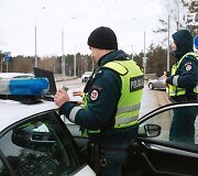 Vilniaus kelių policijos reidas Lizdeikos gatvėje