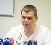 Automaidano lyderio ukrainiečio Dmytro Bulatovo spaudos konferencija