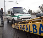 Įvykio vietoje Vilniuje, &Scaron;vitrigailos g.