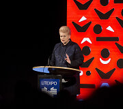 Vilniaus knygų mugės atidarymo akimirka