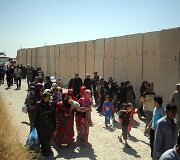 Baimindamiesie sunitų islamistų Irake žmonės bėga i&scaron; savo namų