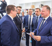 Skirmantas Malinauskas, Saulius Skvernelis, Tomas Beržinskas, Linas Kukuraitis ir Lukas Savickas 
