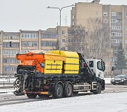 Panevėžio miesto gatvių priežiūra pūgos metu