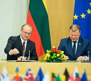 Ričardas Malinauskas ir Saulius Skvernelis 