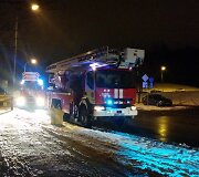 Gaisras Gedvydžių gatvėje Vilniuje