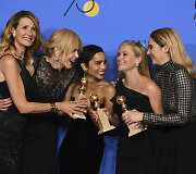 Laura Dern, Nicole Kidman, Zoe Kravitz, Reese Witherspoon ir Shailene Woodley