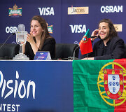&bdquo;Eurovizijos&ldquo; nugalėtojo Salvadoro Sobralo  spaudos konferencija 