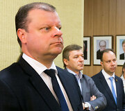 Saulius Skvernelis, Ramūnas Karbauskis, Aurelijus Veryga, Agnė &Scaron;irinskienė